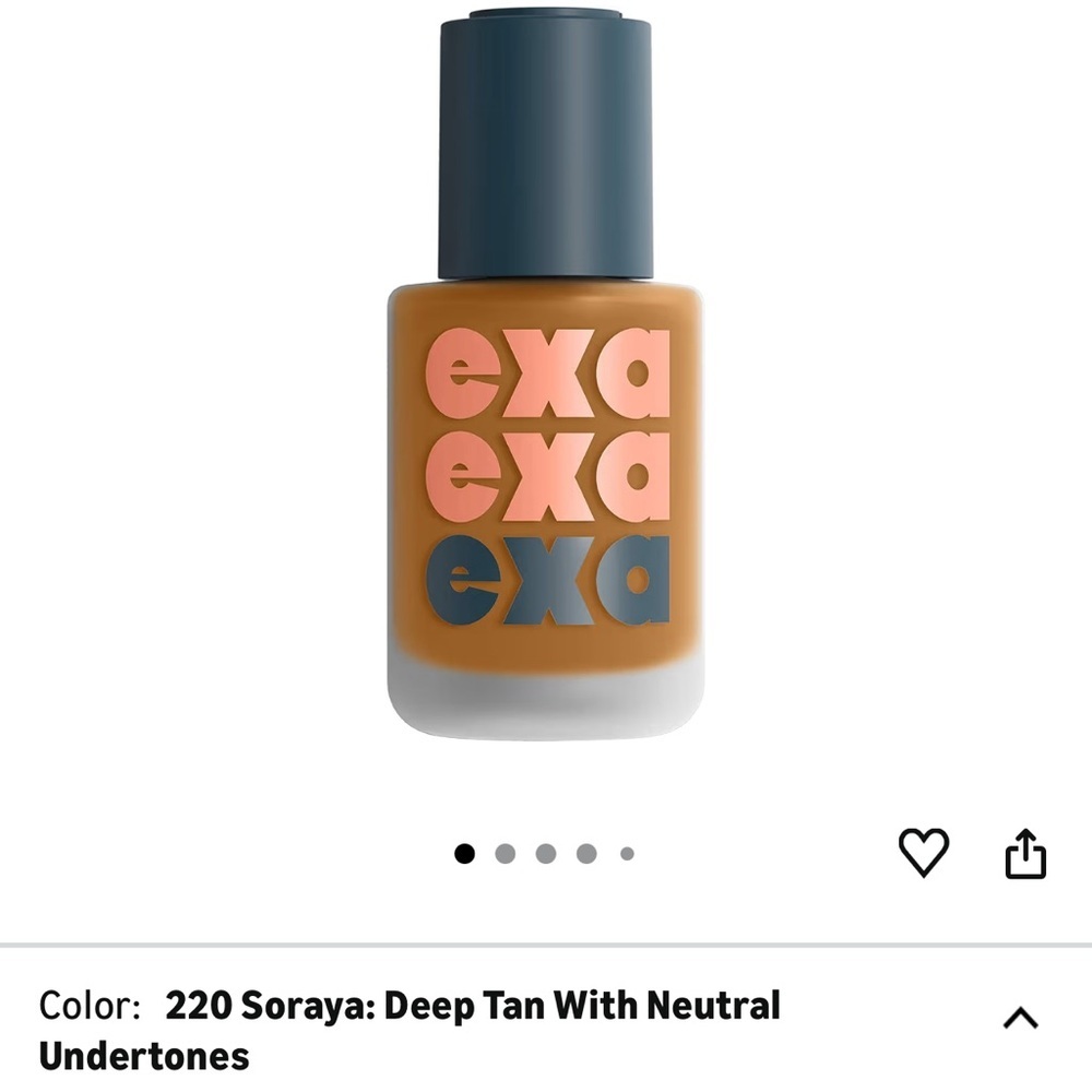 220 Soraya | Exa Beauty - Natural High Fidelity Foundation |‎ Deep Tan, Neutral